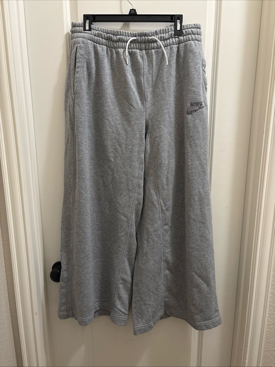 Nike Pants - Nike Women's NSW Sportswear Wide Leg SweatPants Loose Fit Gray Size L